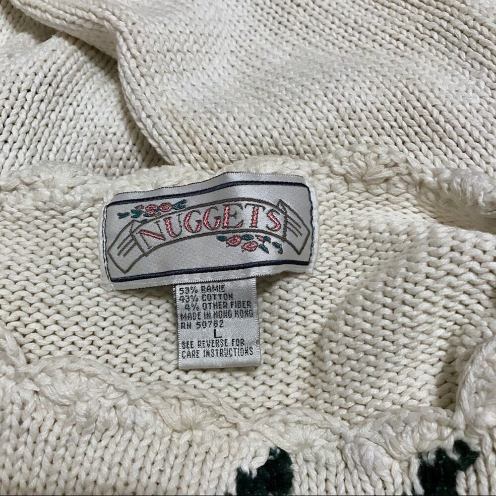 Nuggets Vintage Knit Sweater Women L - Picture 9 of 10